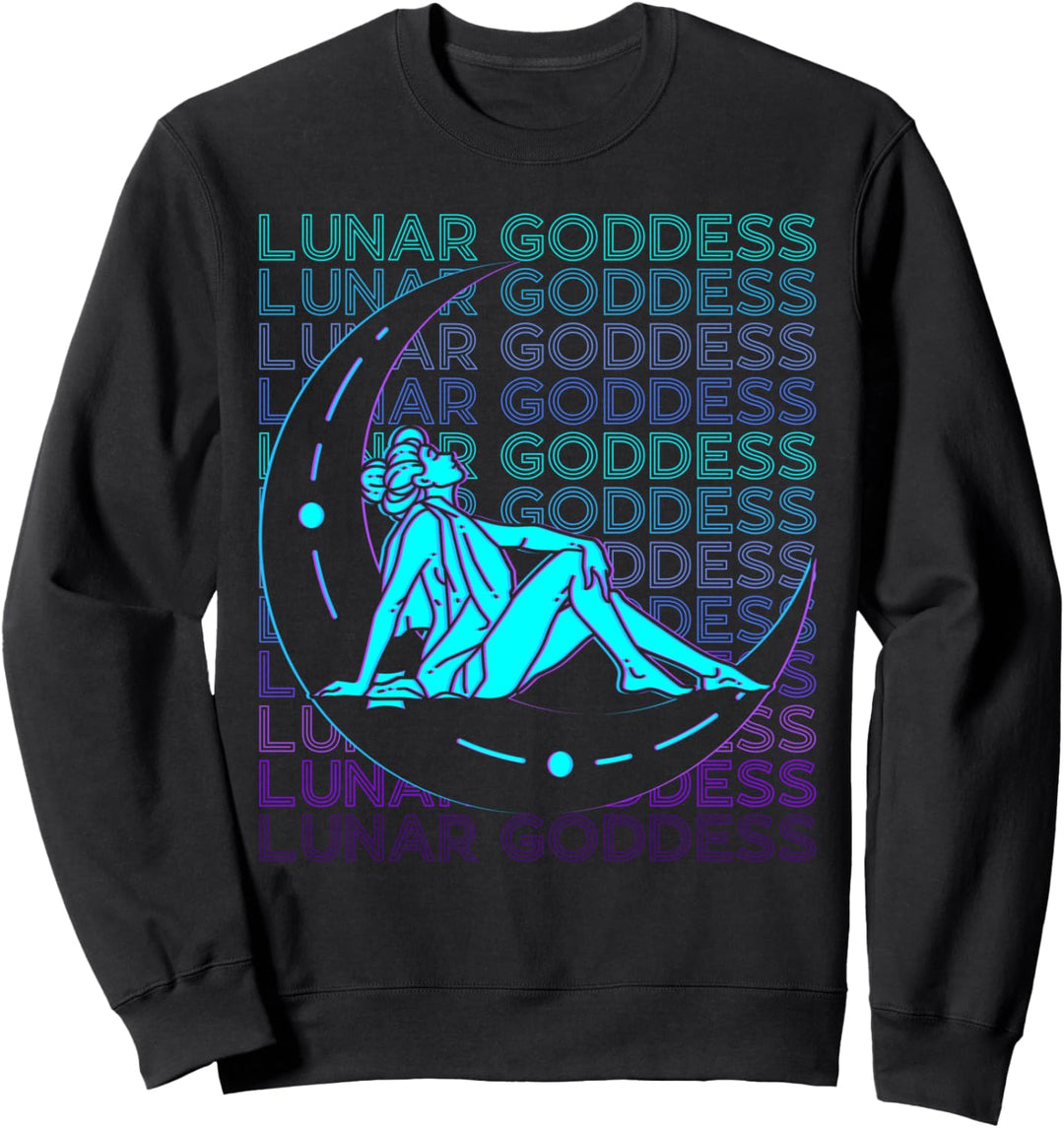 Mondgöttin Wicca Pagan Retro Sweatshirt