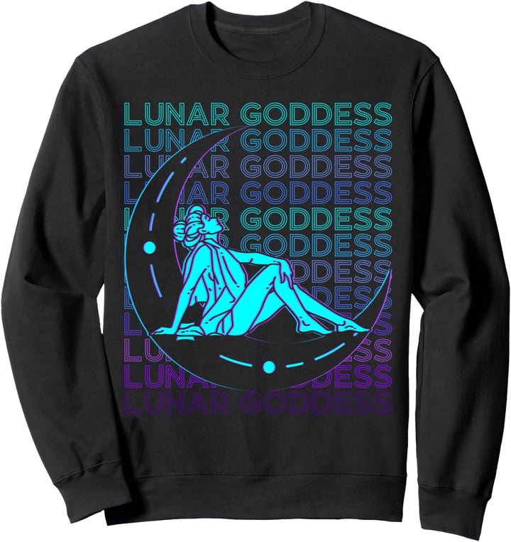 Mondgöttin Wicca Pagan Retro Sweatshirt