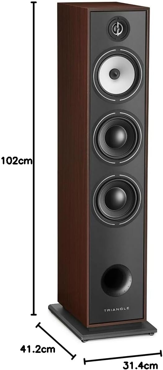 TRIANGLE - BOREA BR08 Hi-Fi Standlautsprecher - Belastbarkeit 150W - Leistung 92 dB/W/m - 16 cm Laut