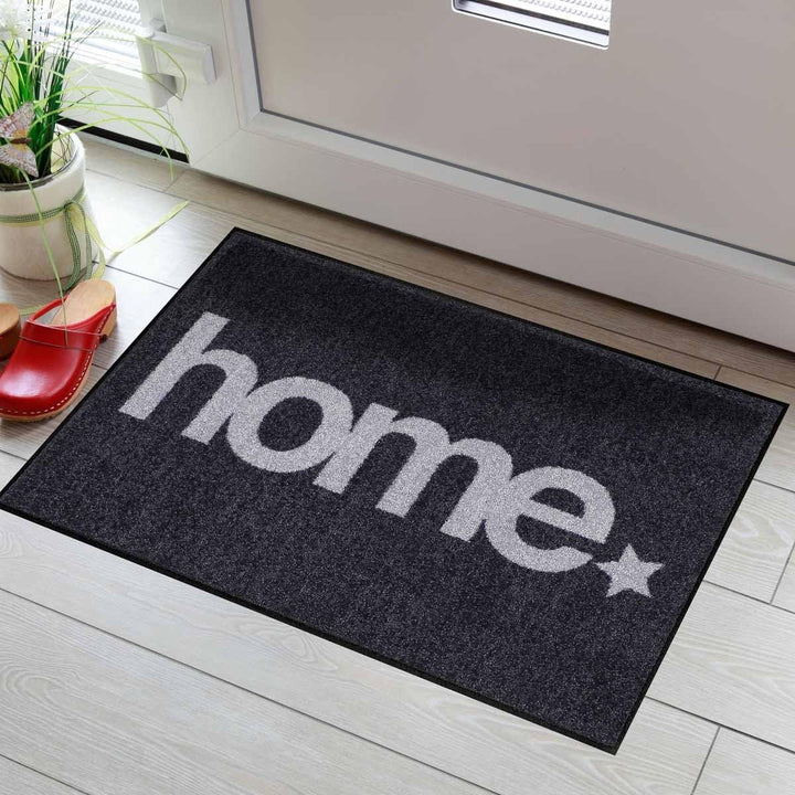 Salonloewe Fussmatte waschbar Welcome Home Home Star 50x75 cm Eingangs-Matte Fussabtreter Willkommen