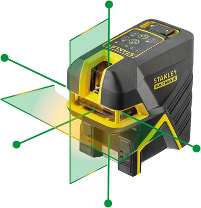 Stanley FatMax Kreuzlinien- und 5-Punktlaser grün FMHT77598-1 (selbstnivellierend, mit grüner Diode,