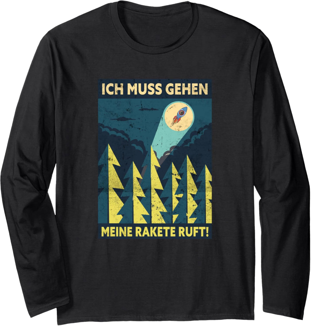 Ich Muss Gehen Mein Rakete Ruft Cryptocurrency Bitcoin Langarmshirt