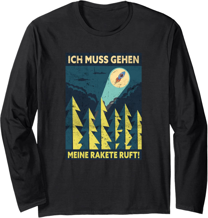 Ich Muss Gehen Mein Rakete Ruft Cryptocurrency Bitcoin Langarmshirt