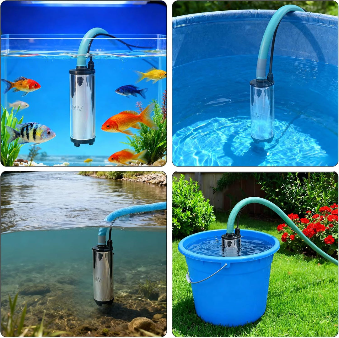 Tragbare Wasserpumpe Sumpfpumpe für Makita 18V Lithium Akku, 21V Transferpumpe mit 5m kabel, Elektri