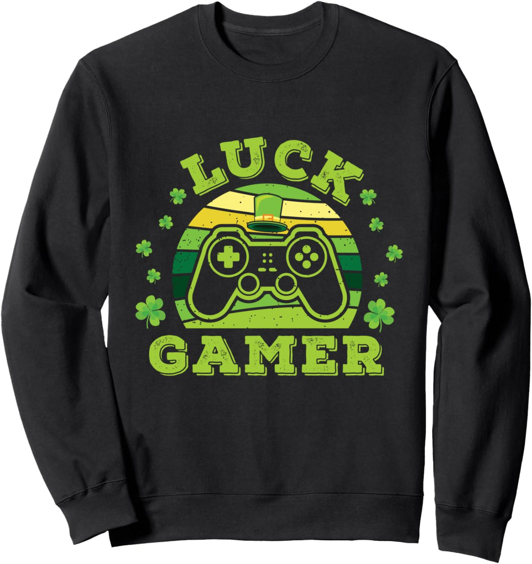 St. Patrick Gamer Glück Saint Patricks St Paddys Irish Gamer Sweatshirt