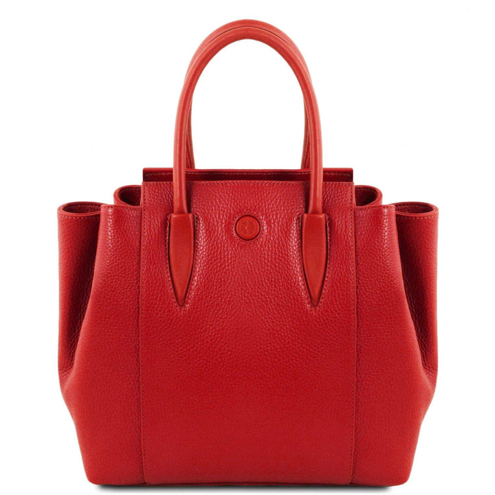 Tuscany Leather Tulipan Ledertasche Lipstick Rot, Lipstick Rot