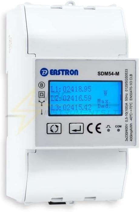 Eastron SDM54-M MID-zertifiziertes dreiphasiges 100-A-Direktanschluss-DIN-Schienen-RS485-Modbus-MID-