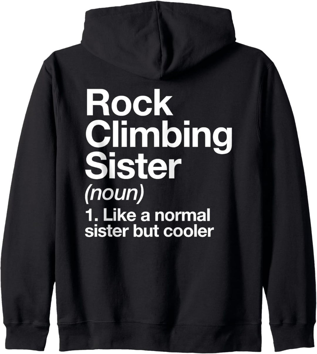 Kletternde Schwester Definition Lustiger Sports Team Mädchen Kapuzenjacke