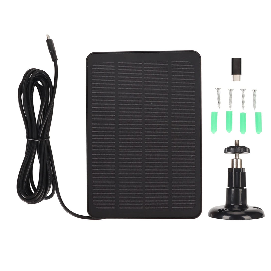 Kamera Solarpanel, IP65 Hocheffizienz 5V 4W monokristallines Silizium -Solarladegerät für Überwachun