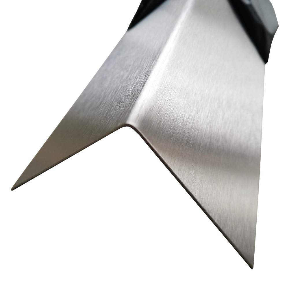 Kantenschutz aus Edelstahl 2,5 Meter 0,8 mm stark, L-Winkel, Blechwinkel K240 geschliffen (30 x 150