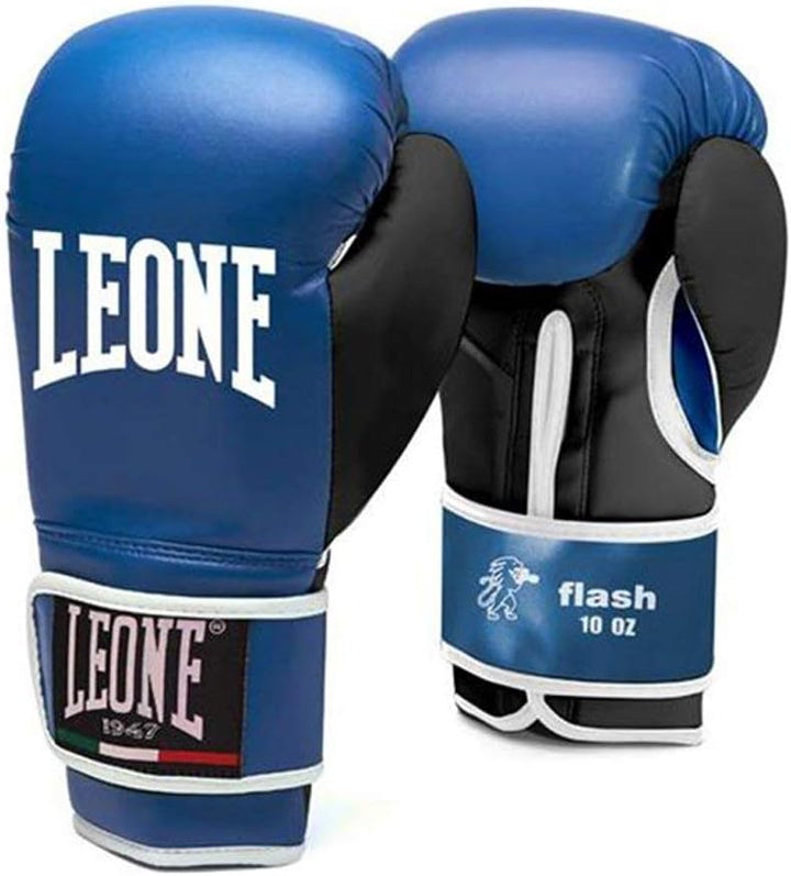 Leone 1947 Flash Boxing Gloves - Black, 14 Uz 10oz Blue, 10oz Blue