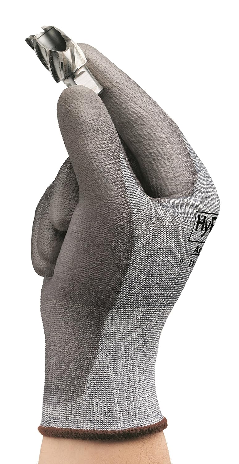 Ansell HyFlex 11-627 Schnittschutz-Handschuhe, Mechanikschutz, Grau, Grösse 7 (12 Paar pro Beutel) G