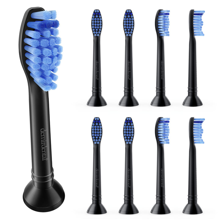 8er demirdental Aufsätze passend für Philips Sonicare Ersatzbürsten ProResults Medium Bürstenköpfe,