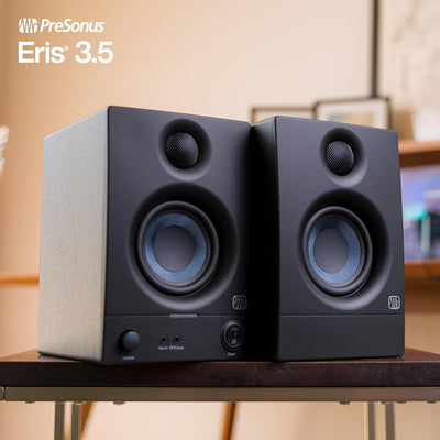 PreSonus Eris 3.5 Gen 2 – 3,5" Desktop-Aktivlautsprecher für Multimedia, Gaming und Musikproduktion