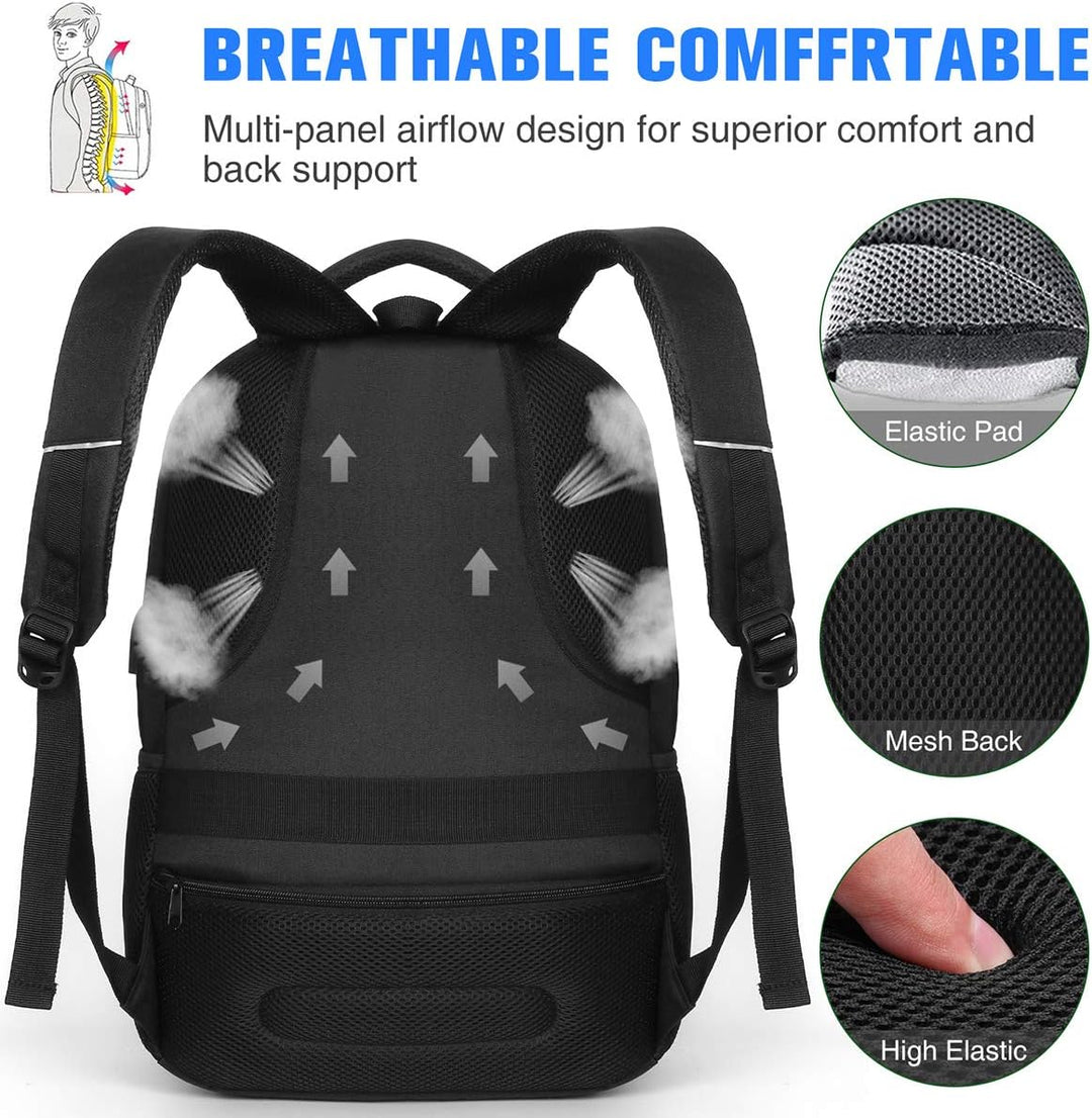 Laptop Rucksack Schulrucksack für 17.3 Zoll Laptop Daypacks für Herren Business Rucksack mit USB Lad