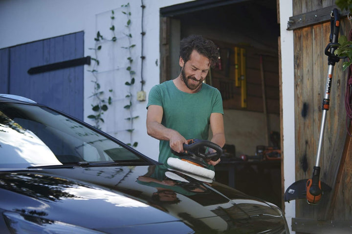 WORX Akku-Poliermaschine 20V WX856.9 – Elektrische Poliermaschine zum Polieren im Innen- und Aussenb