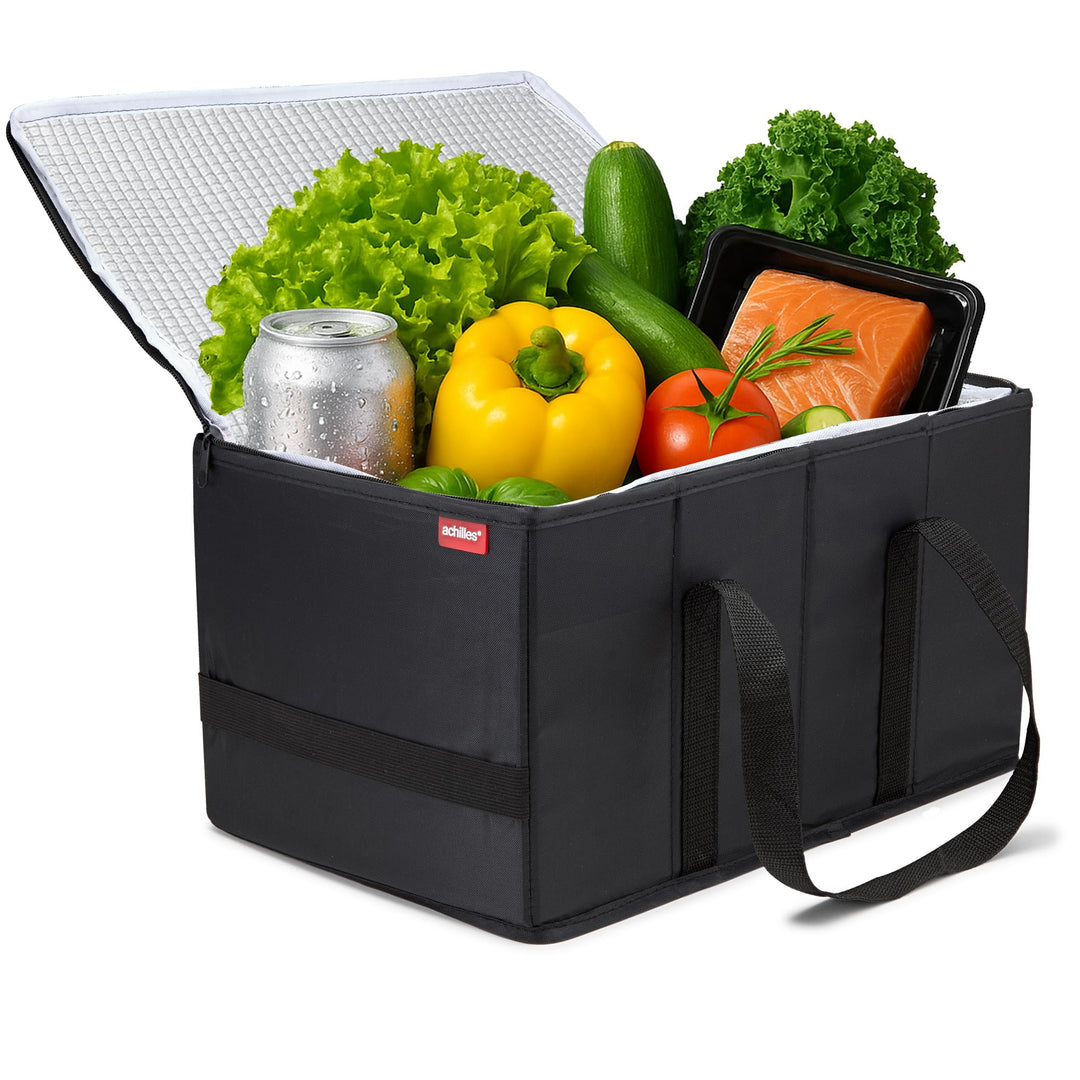 achilles Kühlkorb, Einkaufstasche mit Kühlfunktion, Tasche mit Kühleinsatz, Faltbare Kühlbox, Kühl-K