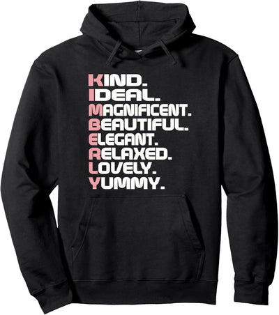 Kimberly Name Letters for Kimberly Pullover Hoodie