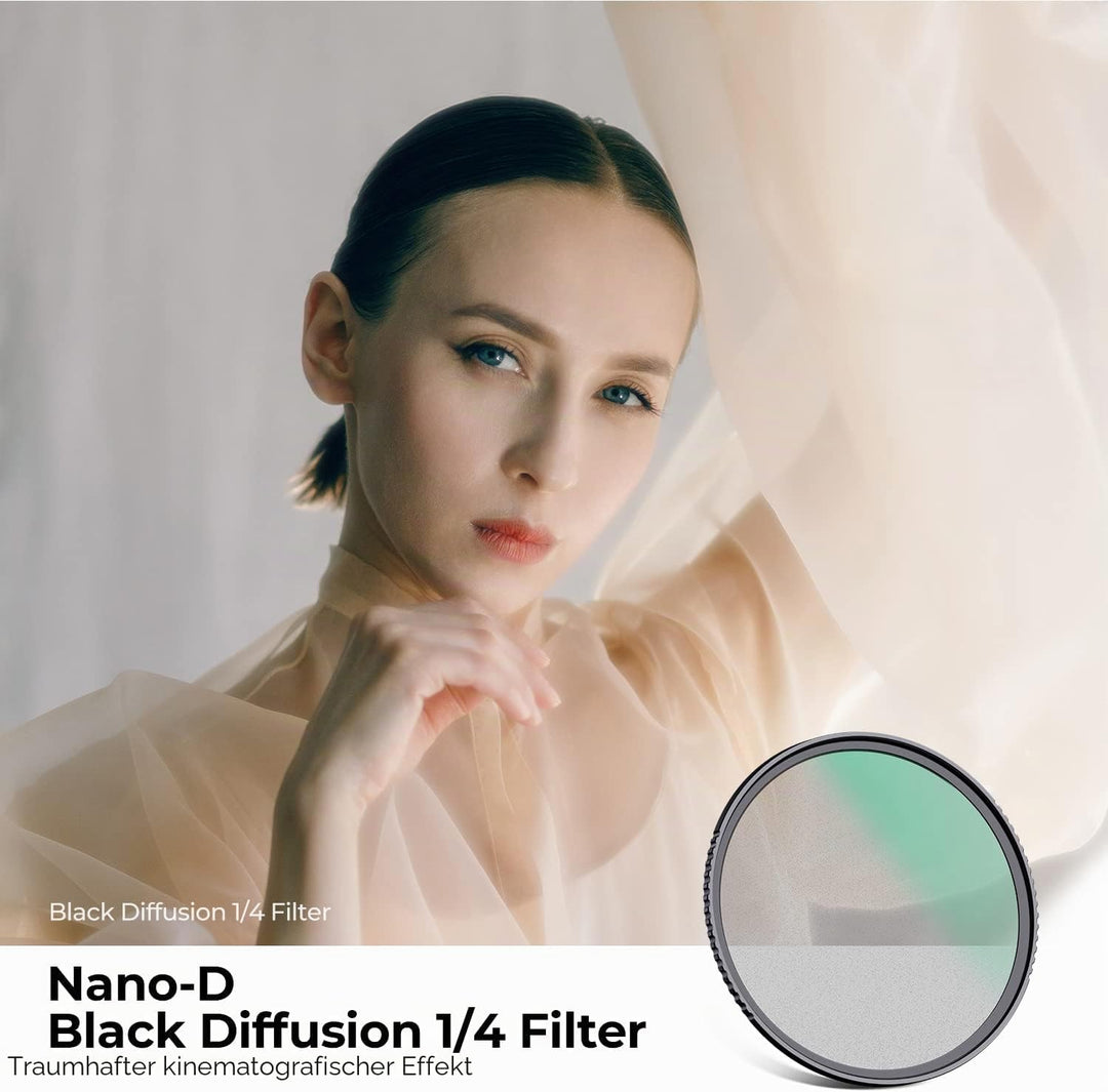 K&amp;F Concept Nano-D Serie Black-Mist 1/4 Filter 52mm Black Promist 1/4 Filter aus Optisches Glas mit