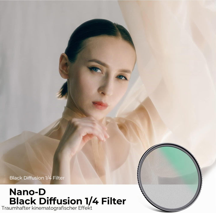 K&amp;F Concept Nano-D Serie Black-Mist 1/4 Filter 52mm Black Promist 1/4 Filter aus Optisches Glas mit