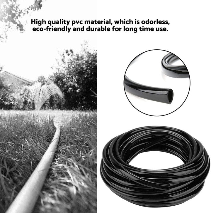 Atyhao 10M Bewässerungsschlauch 8/11mm Garten Tropf PVC-Rohr Bewässerung Bewässerungssysteme für Blu
