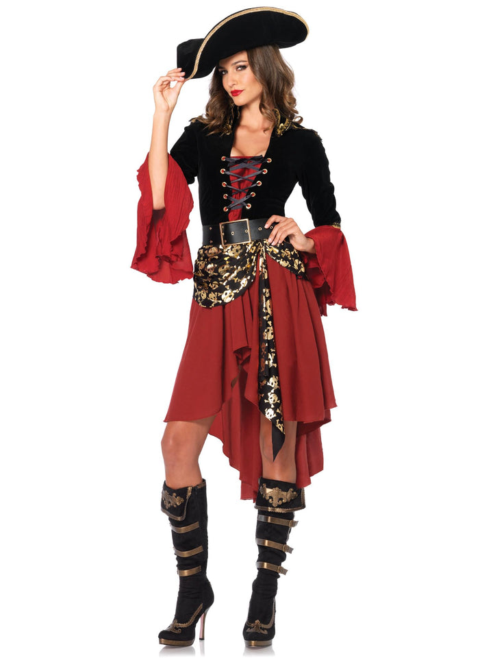 LEG AVENUE 85214 - Cruel Seas Captain Kostüm Set Grösse: S (EUR 36), Grösse: S (EUR 36)