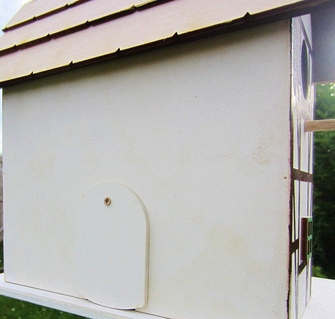 Vogelhaus, Nistkasten, Fachwerkhaus, Vogelhaus zum Aufhängen, für Singvögel wie Spatzen, Meisen, Han