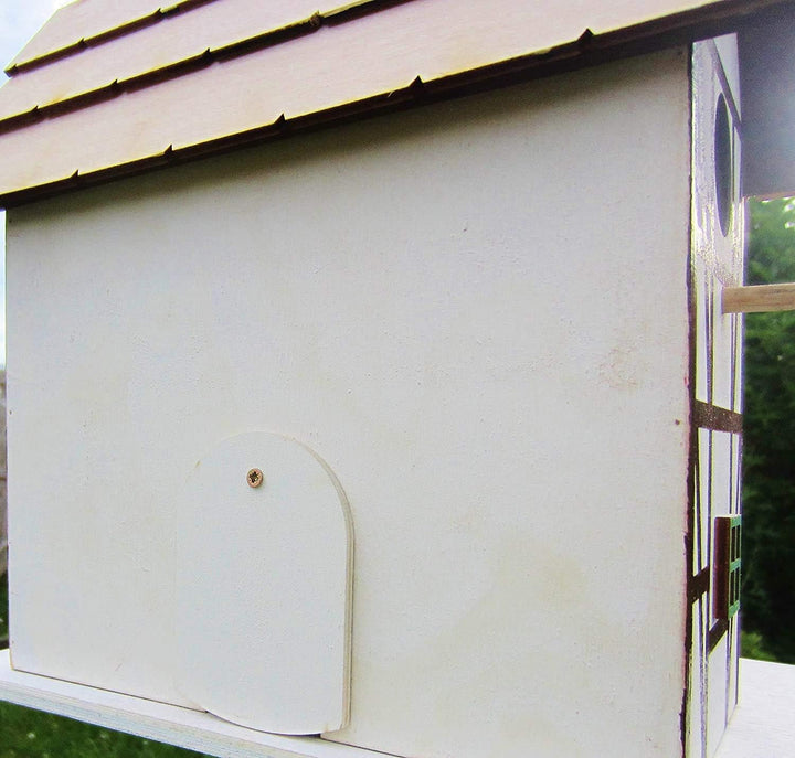 Vogelhaus, Nistkasten, Fachwerkhaus, Vogelhaus zum Aufhängen, für Singvögel wie Spatzen, Meisen, Han