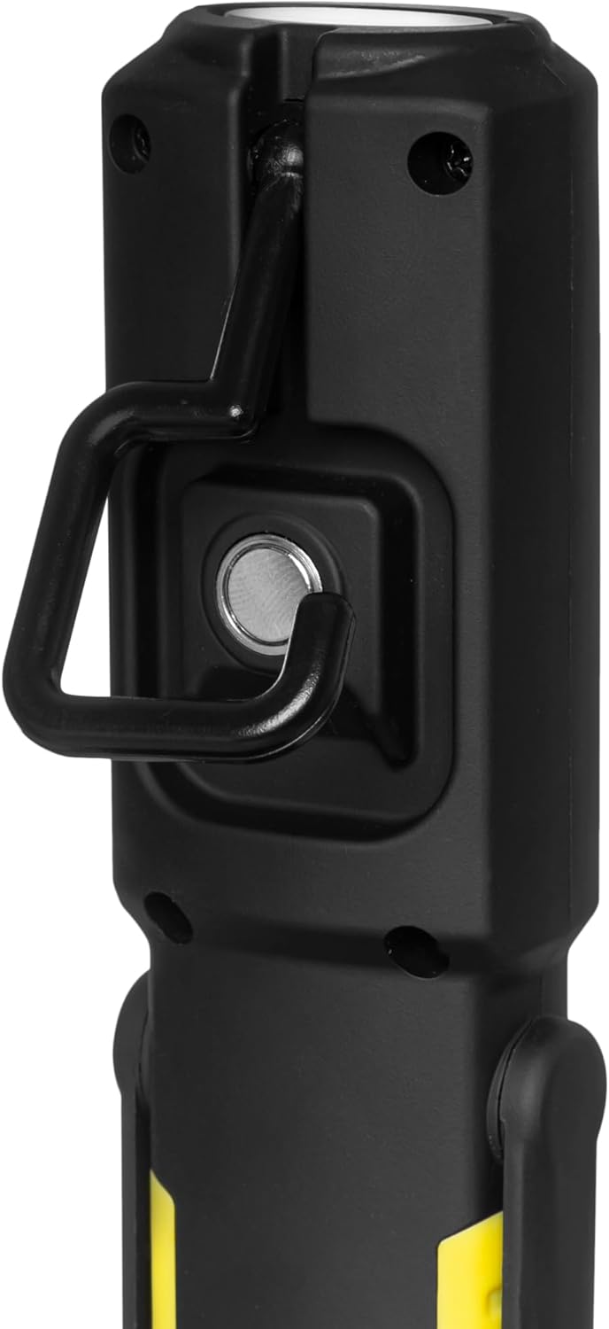 KEL Werkstattlampe - LED Arbeitsleuchte Akku, Inspektionsleuchte, Leistungsstarke 3x LED Taschenlamp