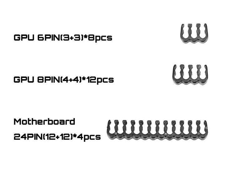 EZDIY-FAB Sleeved Cable - Kabelverlängerung für Stromversorgung mit Combs 24 Pin 8PIN 6PIN 4 + 4 Pin