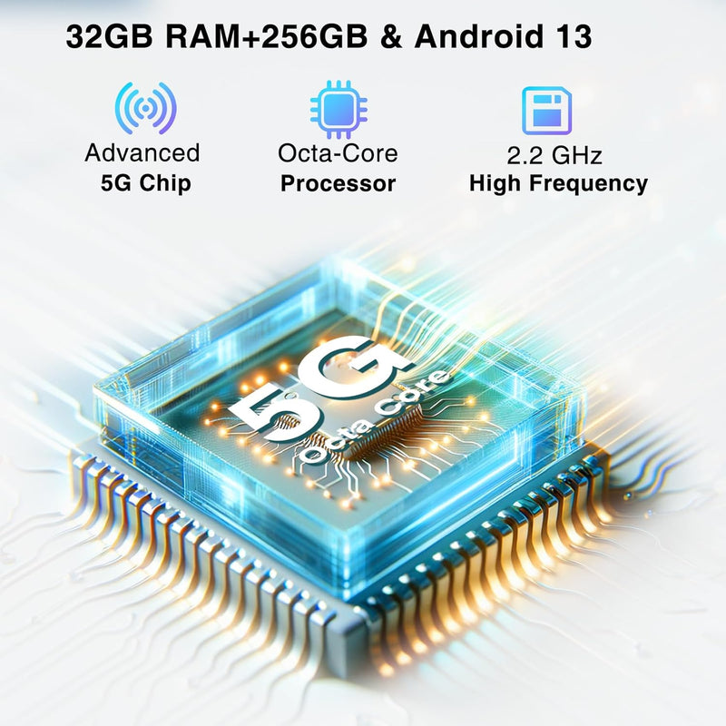 DOOGEE V20S 5G Outdoor Handy Ohne Vertrag, 32GB+256GB(TF 2TB), 6.43&