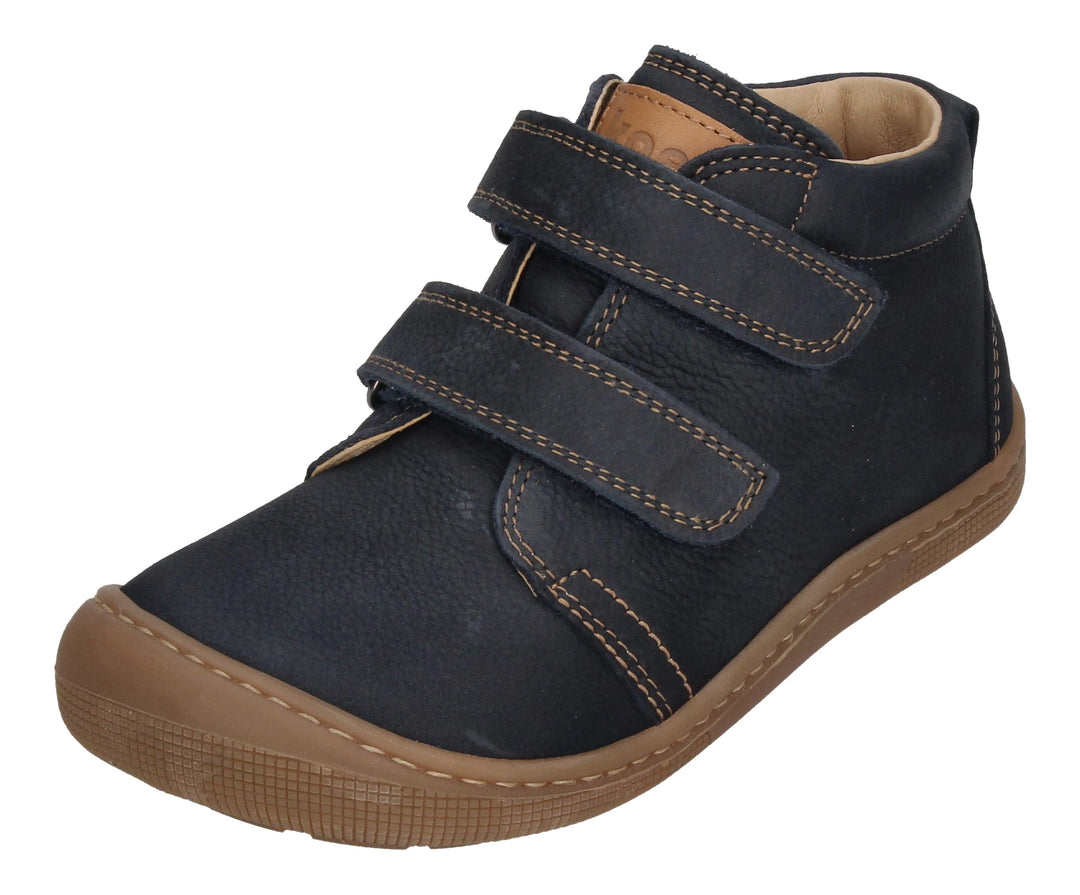 KOEL Barefoot Kinderschuhe Dino Nappa Grain Bordo 27 EU Weit Blau, 27 EU Weit Blau