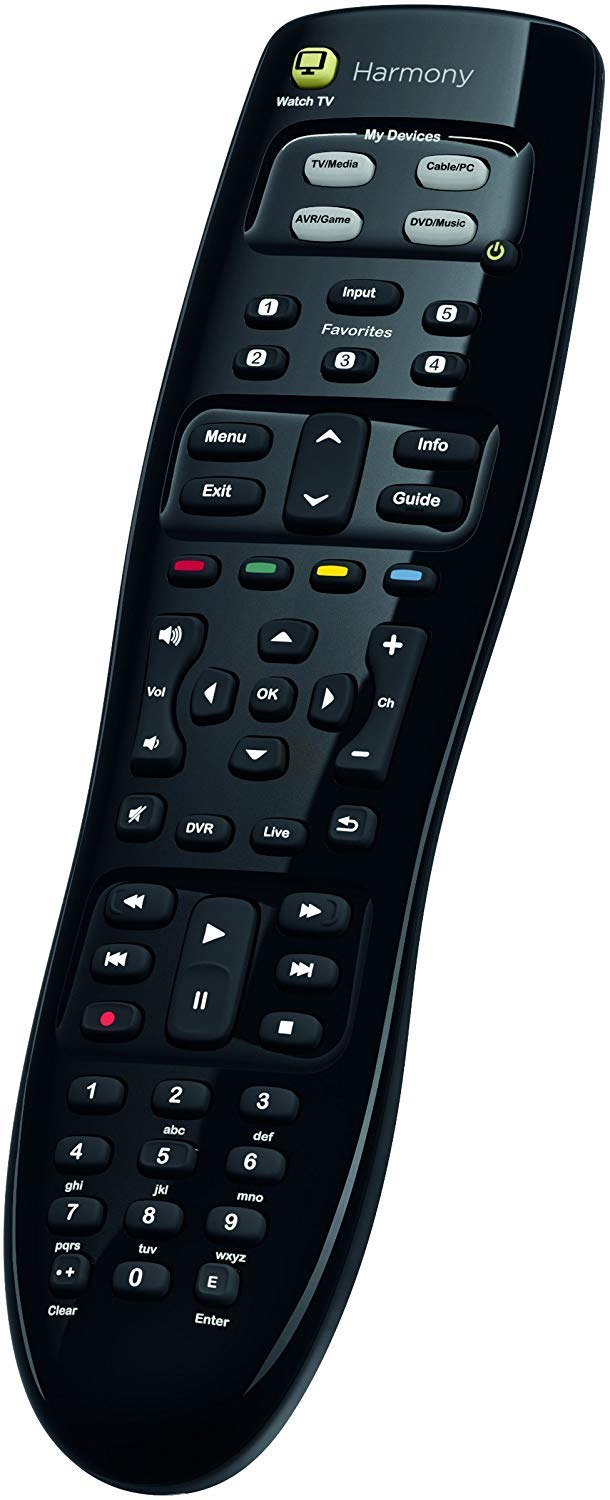 Logitech HARMONY 350 Universalfernbedienung, Ersetzt bis zu 8 Fernbedienungen, Unterstützt mehr als