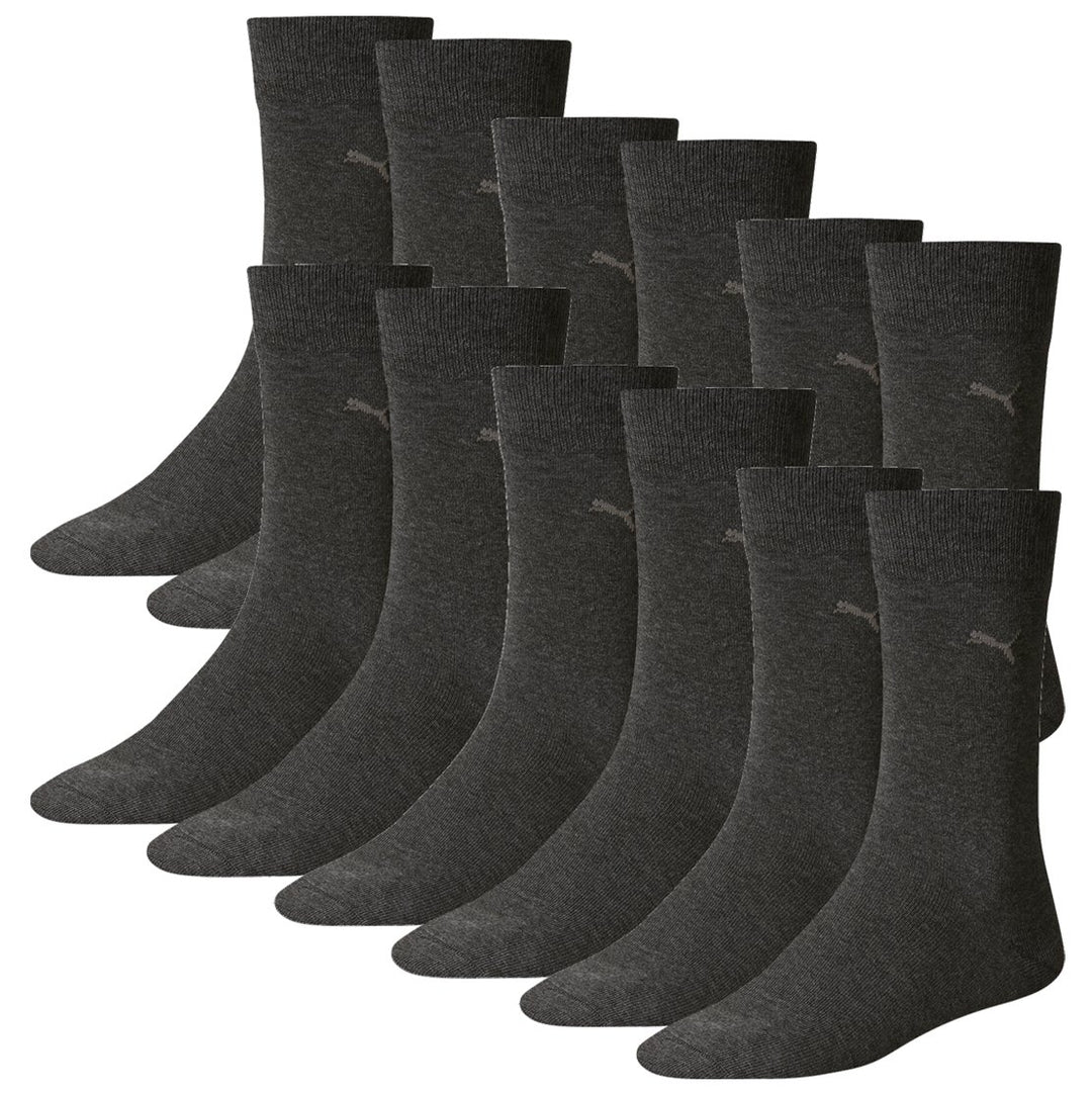 PUMA Herren Classic Casual Business Socken 12er Pack=12 Paar anthracite 43-46, anthracite 43-46