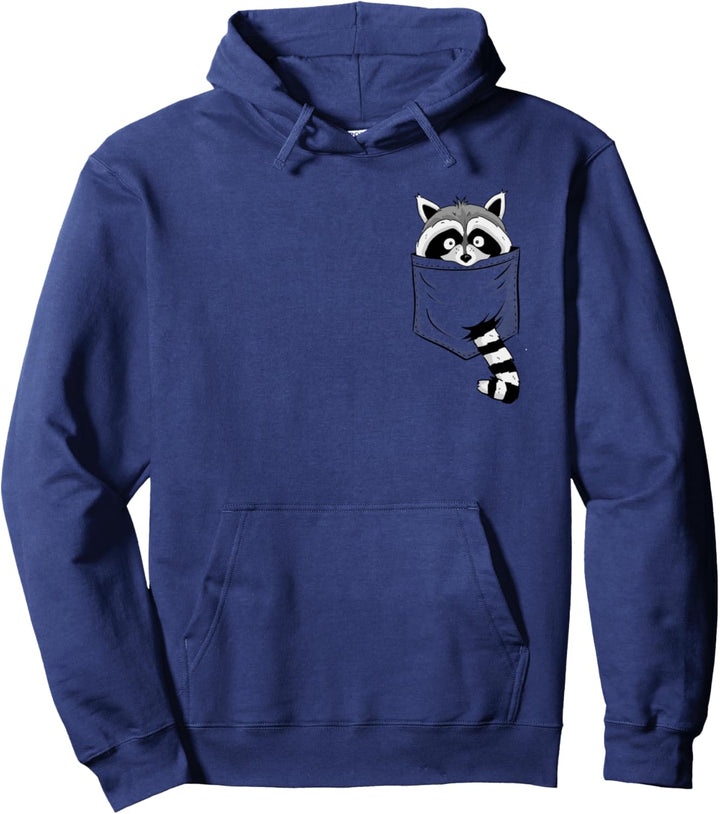 Funky Raccon Art l Cooler Waschbär In Deiner Tasche Pullover Hoodie