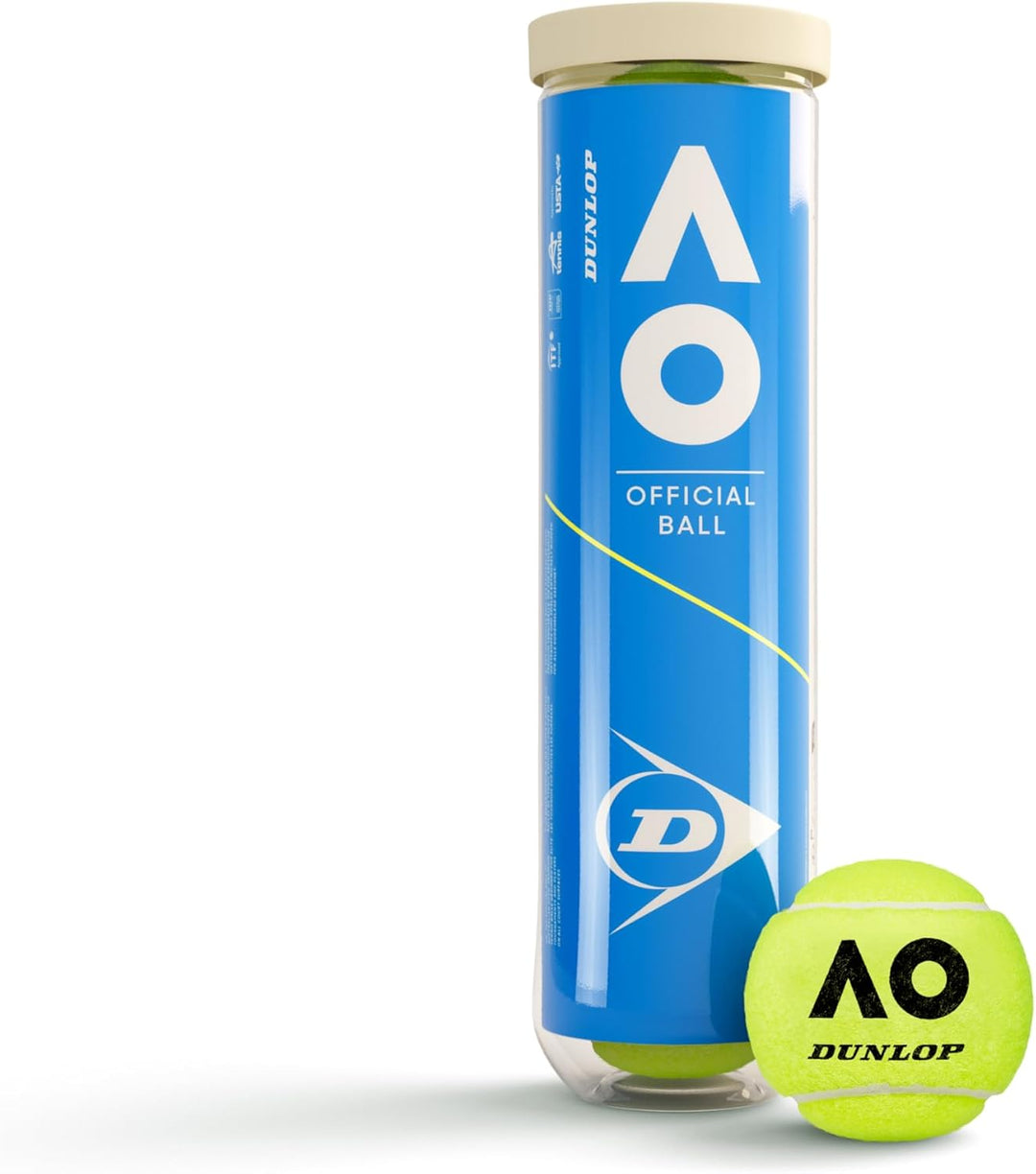 DUNLOP Tennisball Australian Open - für Sandplatz, Hartplatz und Rasen 2x 8 Bälle, 2x 8 B&#xE4;lle