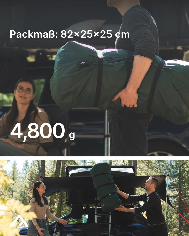qeedo Fellow Deckenschlafsack Baumwolle Erwachsene (220 x 90cm), Dachzeltschlafsack, Doppel Schlafsa