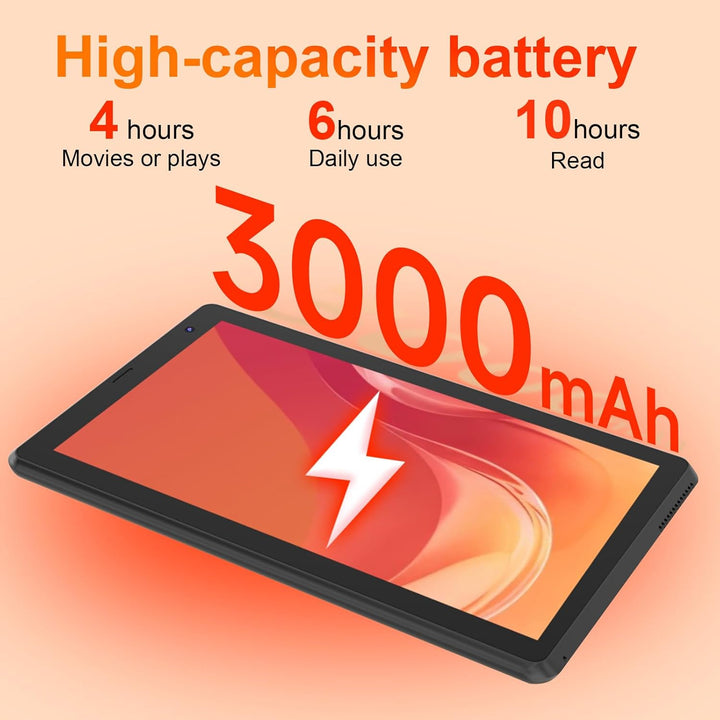 BYANDBY Tablet Tablet 7 Zoll Android 15.0, 6 GB + 32 GB ROM (1 TB Erweiterung), Quad-Core, WLAN, GMS