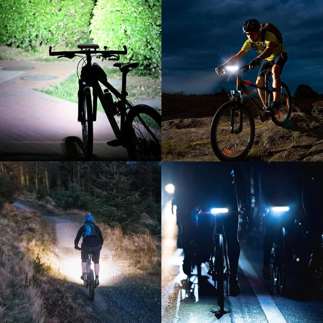 Ahead Frontlicht 1000-3250 Lux Superhelle LED Fahrradlampe, 2000-8000 mAh Mobile Leistung, StVZO Sta