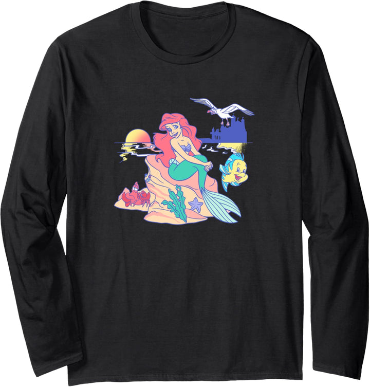 Disney The Little Mermaid Group Shot Sunset Langarmshirt