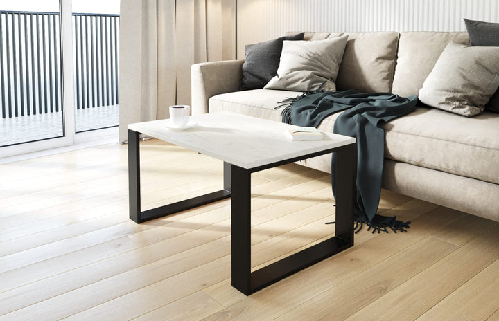 AKKE Couchtisch Wohnzimmertisch Beistelltisch Tisch Für Wohnzimmer Weiss Craft 100 x 40 x 55 L:100cm