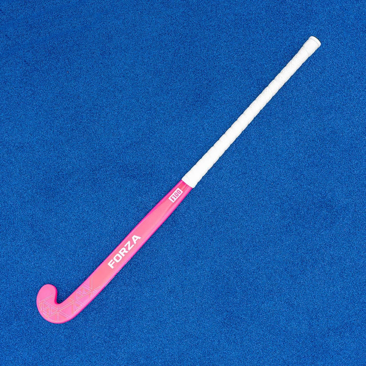 FORZA F100 Hockeyschläger – 100% Glasfaser | Mid Bow Hockey Schläger 93 cm (36,5") Rosa + Luxustasch
