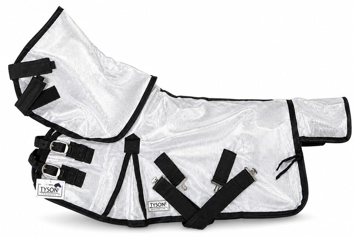 Fliegendecke + Halsteil, abnehmbar Netz fest 65 70 75 80 85 90 95 100 cm Minishetty Falabella Shetty