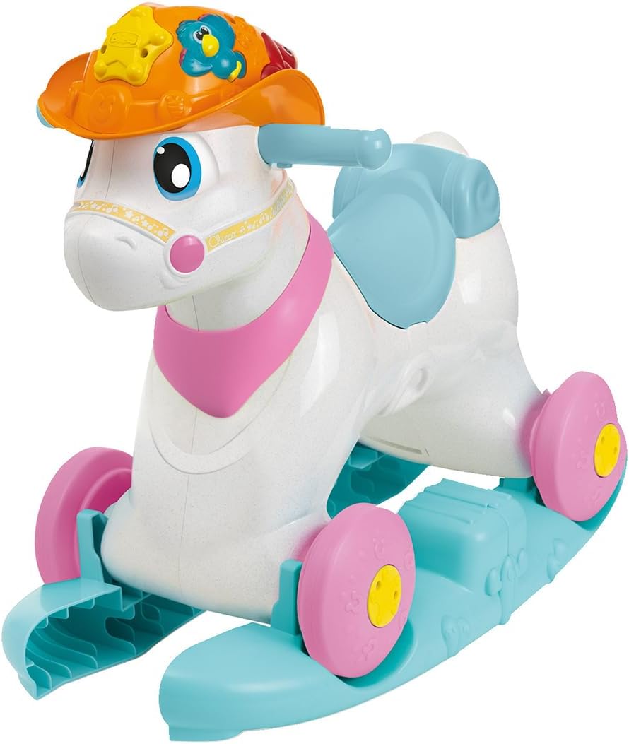 Chicco Schaukelpferd für Kinder, Miss Baby Rodeo, Lernspiel und Interaktiv, Pferdepferd für Mädchen