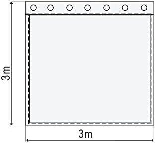 B1 Bühnenmolton konfektioniert, schwarz, 3m x 3m Vorhang/Studio Hintergrund