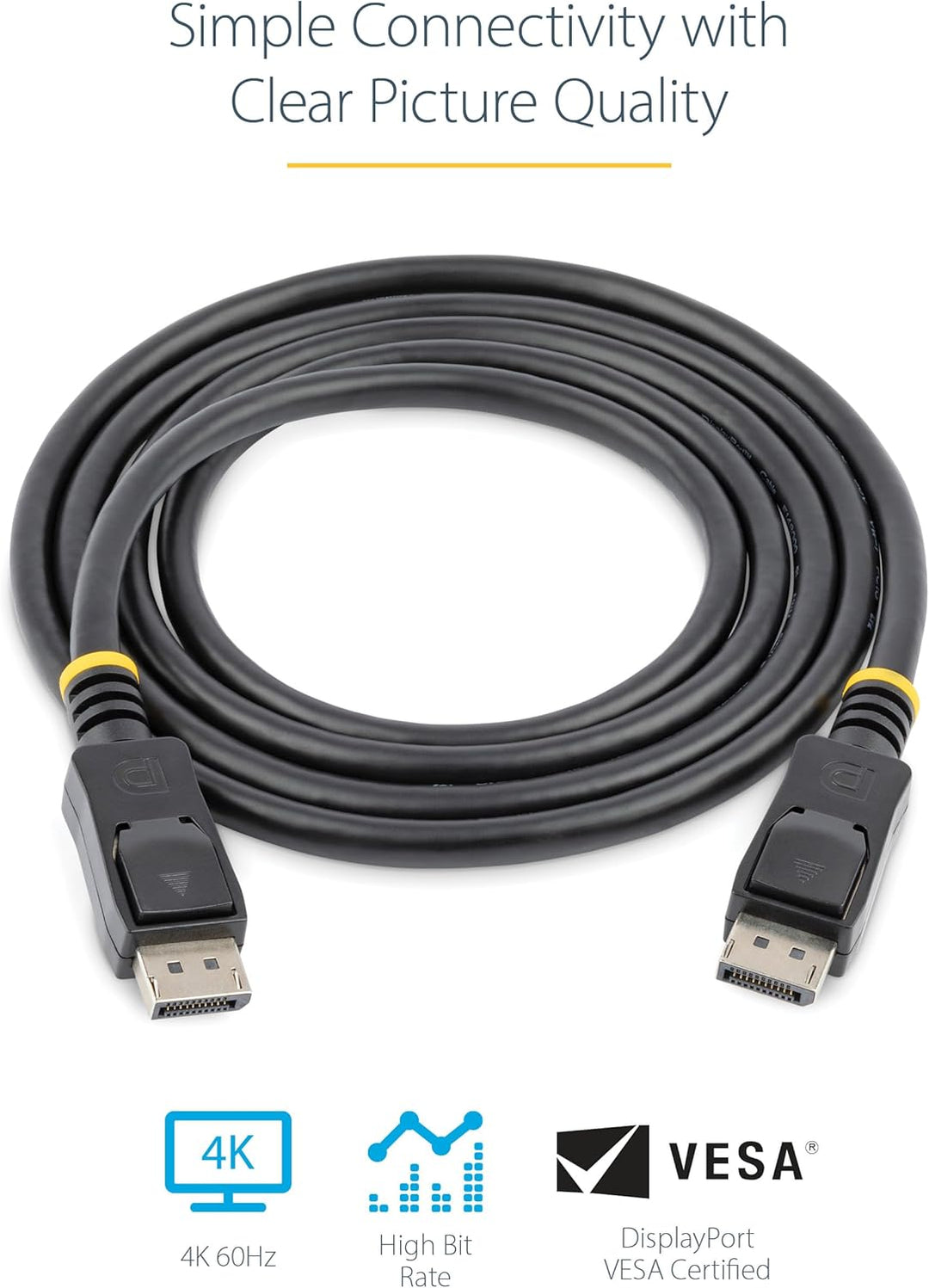 StarTech.com 2m DisplayPort 1.2 Kabel - 4K x 2K Ultra HD VESA zertifiziertes DisplayPort Kabel - DP