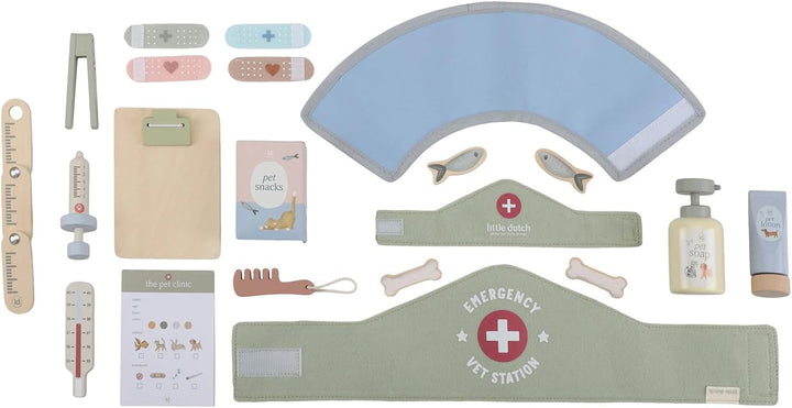 Little Dutch 2546 Holz Kindertierarztpraxis inkl. Zubehör - Mint