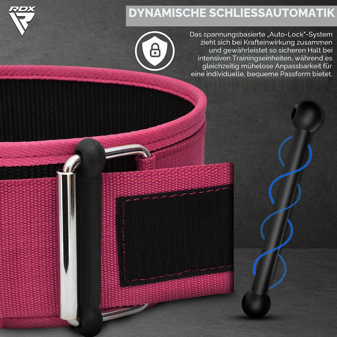 RDX 4” Gewichthebergürtel, Auto-Lock Trainingsgürtel, Powerlifting Krafttraining Bodybuilding Fitnes