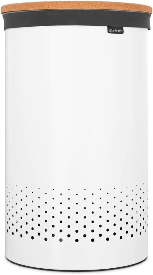 Brabantia - Wäschekorb - Quick-Drop-Öffnung - Perfekt sitzenden Baumwollwäschesack - Korrosionsfrei