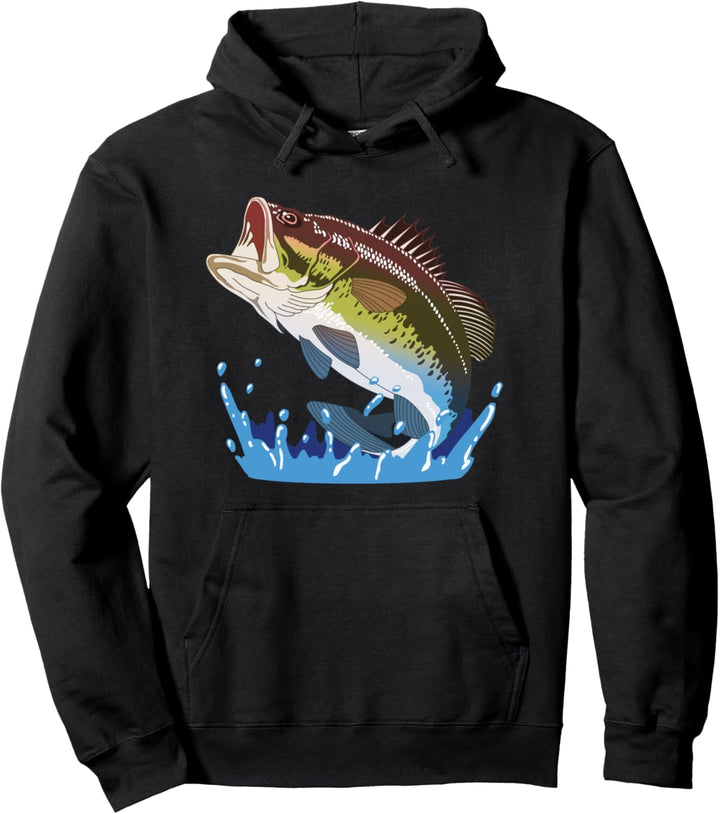 Angeln, Fische, Barsch, Männer, Frauen, Kinder, Fischer Pullover Hoodie